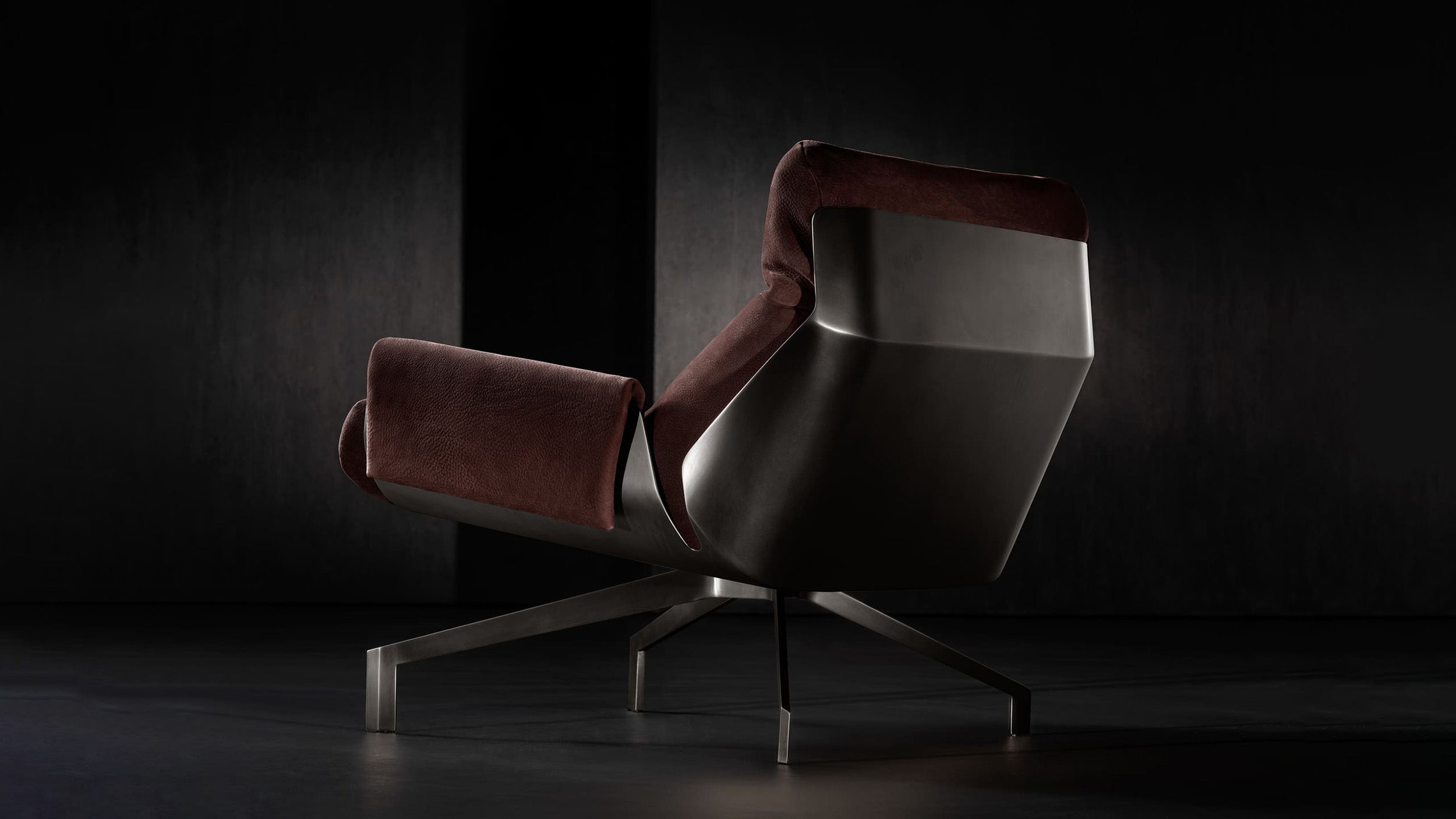 Desktop / Club 57 Swivel Armchair, designed by Massimo Castagna for Henge