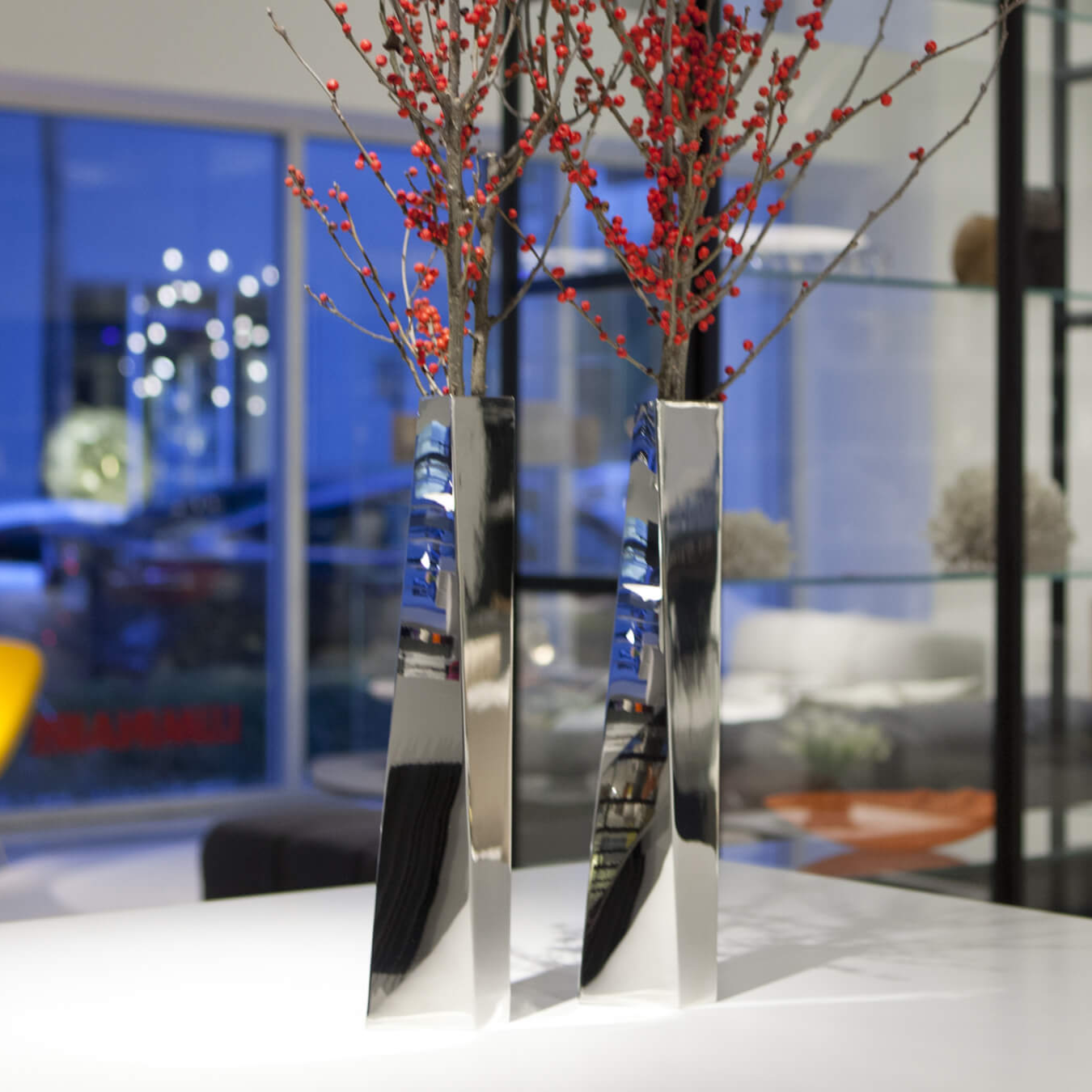 Mobile / WhiteMenu / Crevasse Vase, designed By Zaha Hadid Design for Alessi