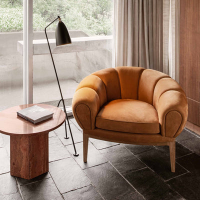 Mobile / Croissant Lounge Chair, designed by Ilum Wikkelsø for Gubi