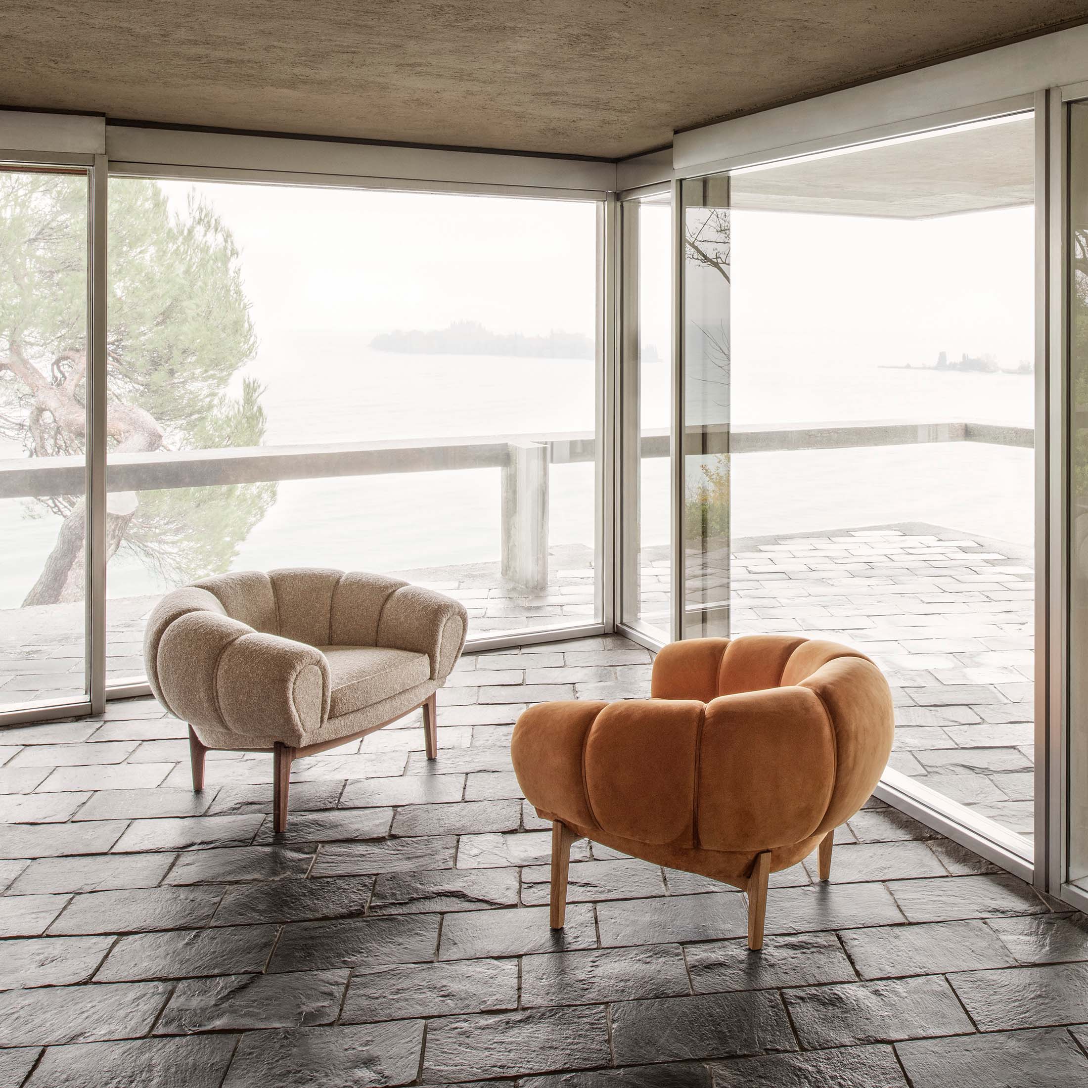 Mobile / Croissant Lounge Chair, designed by Ilum Wikkelsø for Gubi