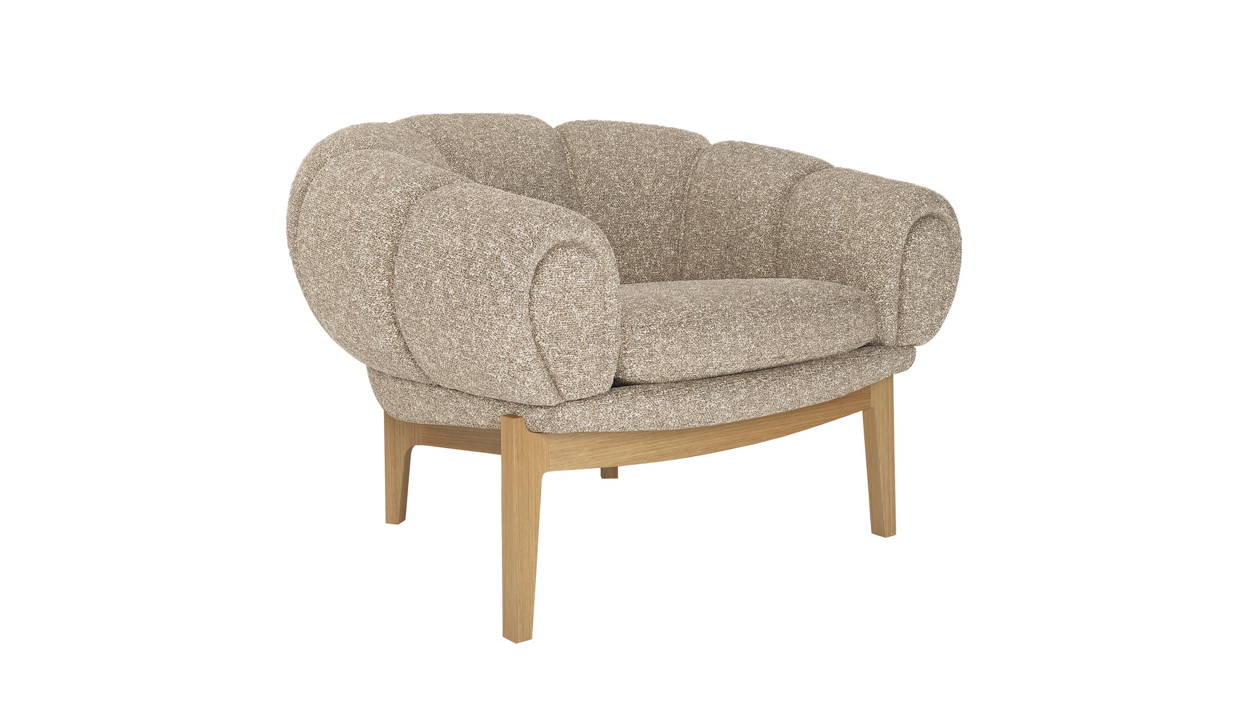 Desktop / Croissant Lounge Chair, designed by Ilum Wikkelsø for Gubi