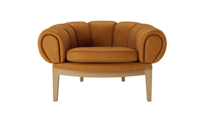 Desktop / Croissant Lounge Chair, designed by Ilum Wikkelsø for Gubi