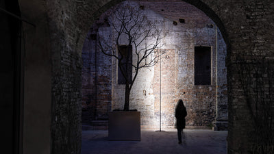 Desktop / WhiteMenu / Origine Outdoor Floor Lamp, designed by Davide Groppi and Giorgio Rava
