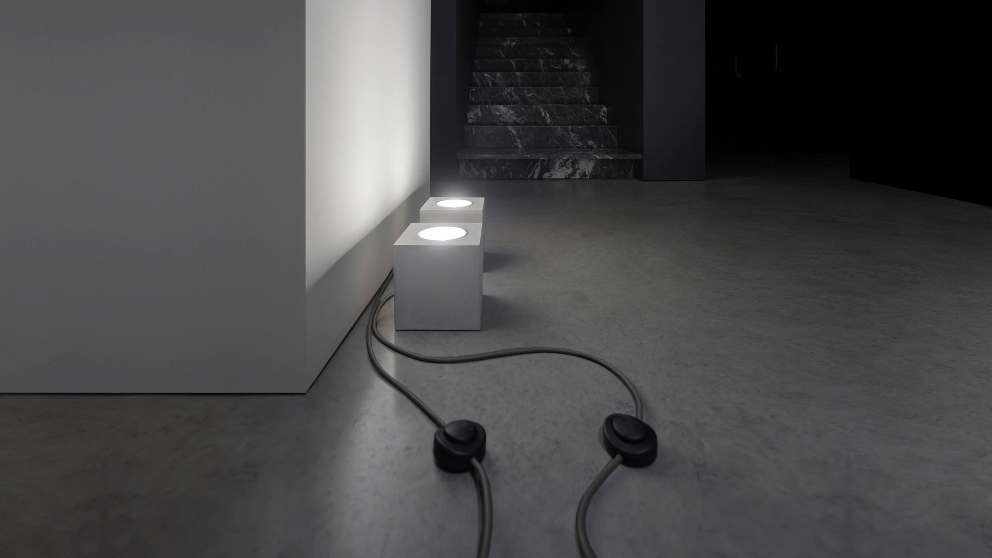 Desktop / WhiteMenu / Q Floor Lamp, designed by Alberto Zattin