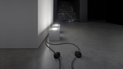 Desktop / WhiteMenu / Q Floor Lamp, designed by Alberto Zattin