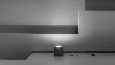 Desktop / WhiteMenu / Q Floor Lamp, designed by Alberto Zattin