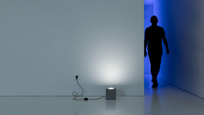 Desktop / WhiteMenu / Q Floor Lamp, designed by Alberto Zattin