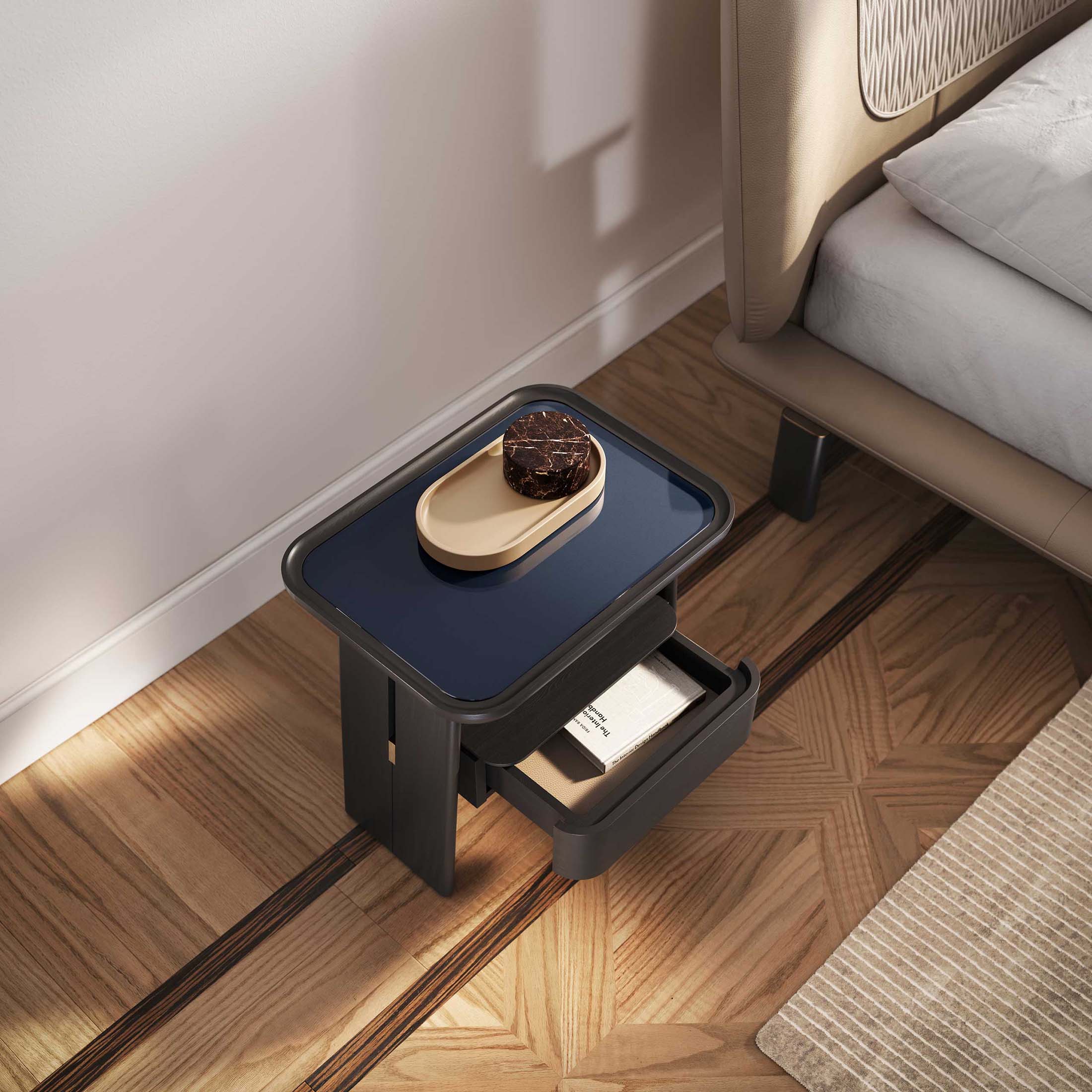 Mobile / DUO Bedside Table, designed by Roberto Lazzeroni for Ceccotti Collezioni