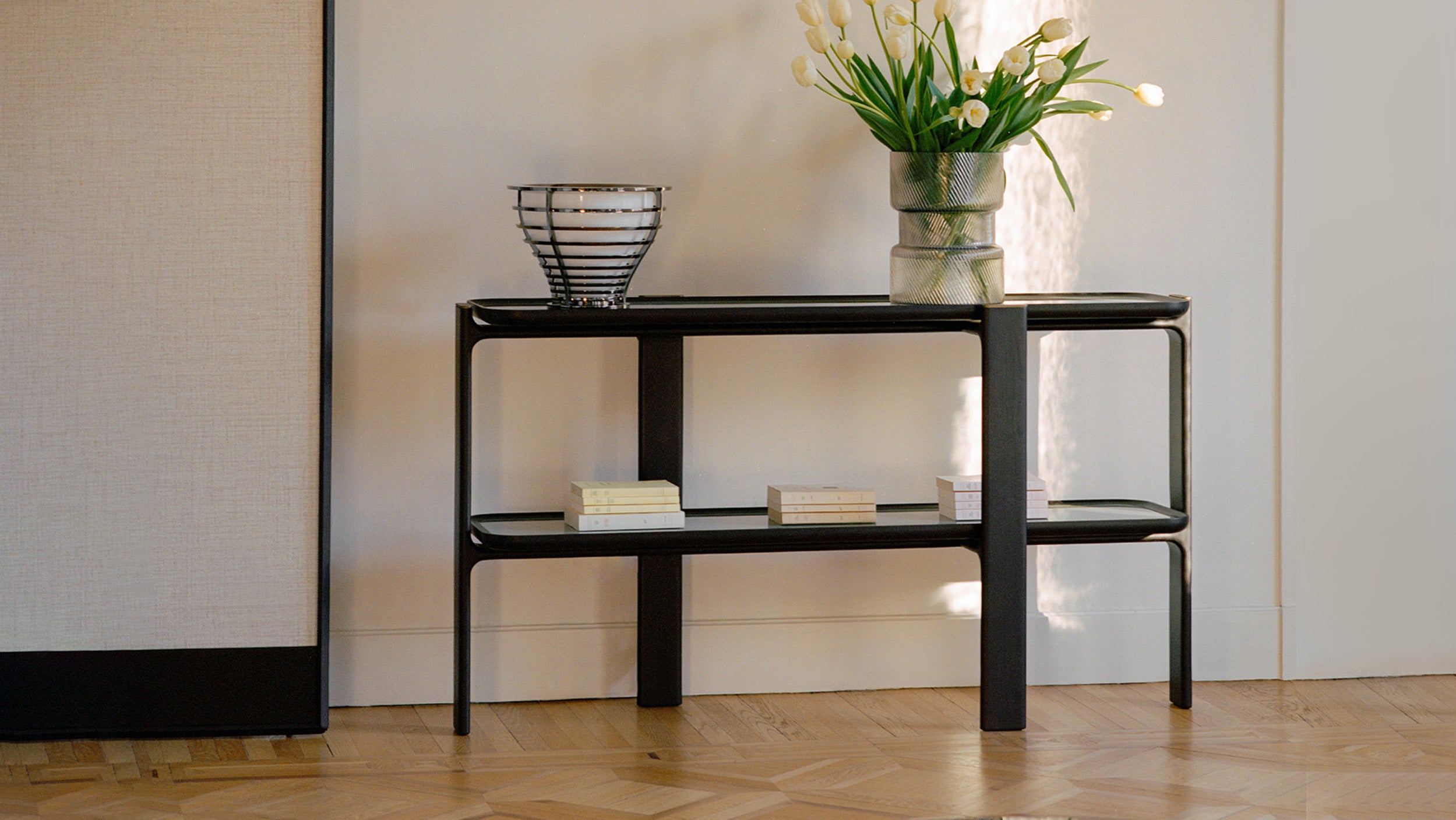 Desktop / DUO Console, designed by Roberto Lazzeroni for Ceccotti Collezioni
