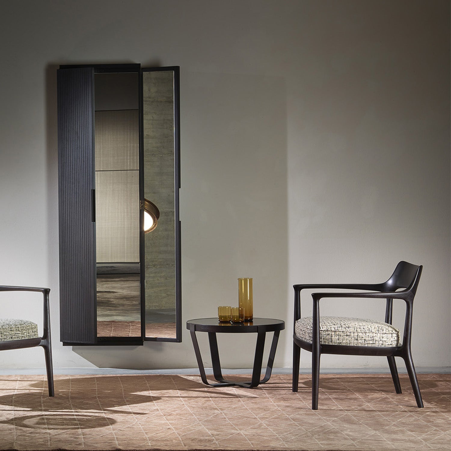 Mobile / DUO Triptych Mirror , designed by Roberto Lazzeroni for Ceccotti Collezioni