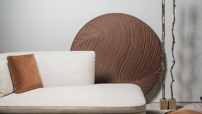 Desktop / Disque Friso Brown, designed by Domingos Tótora for Gardeco