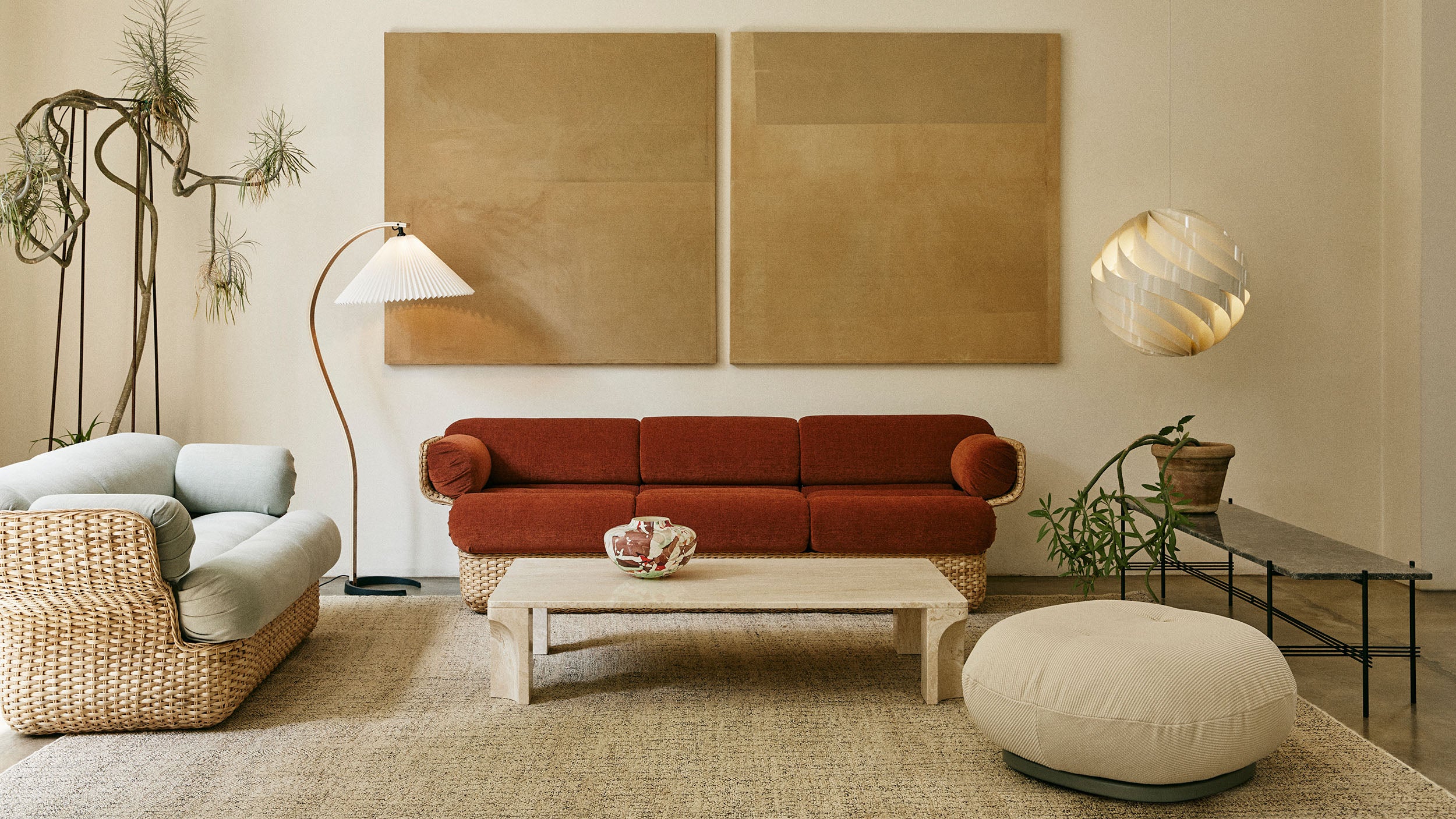 Rectangular / Desktop / Doric Coffee Table, designed by GamFratesi for Gubi