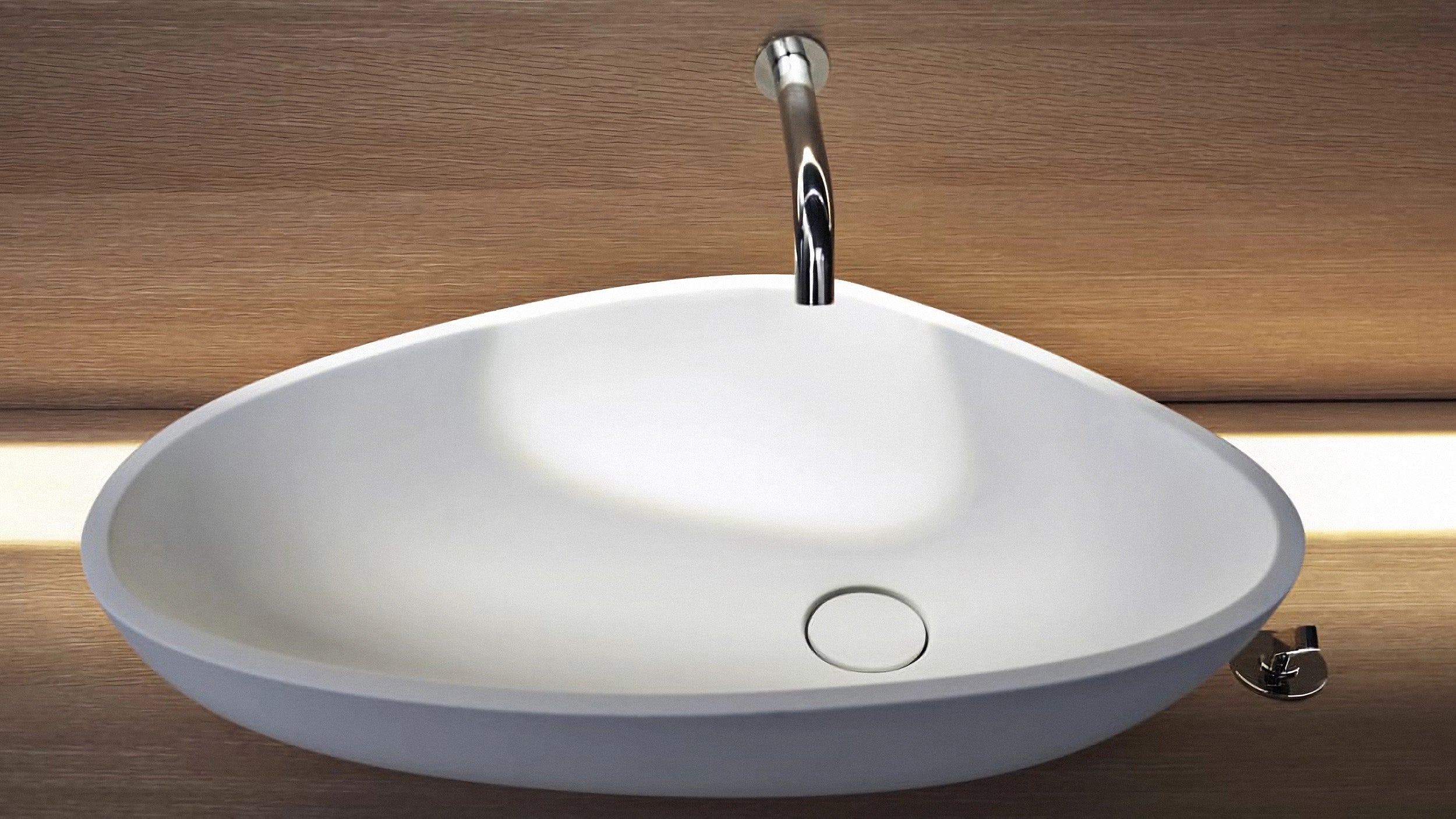 Desktop / Drop Washbasin, designed by Benedini Associati for Agape