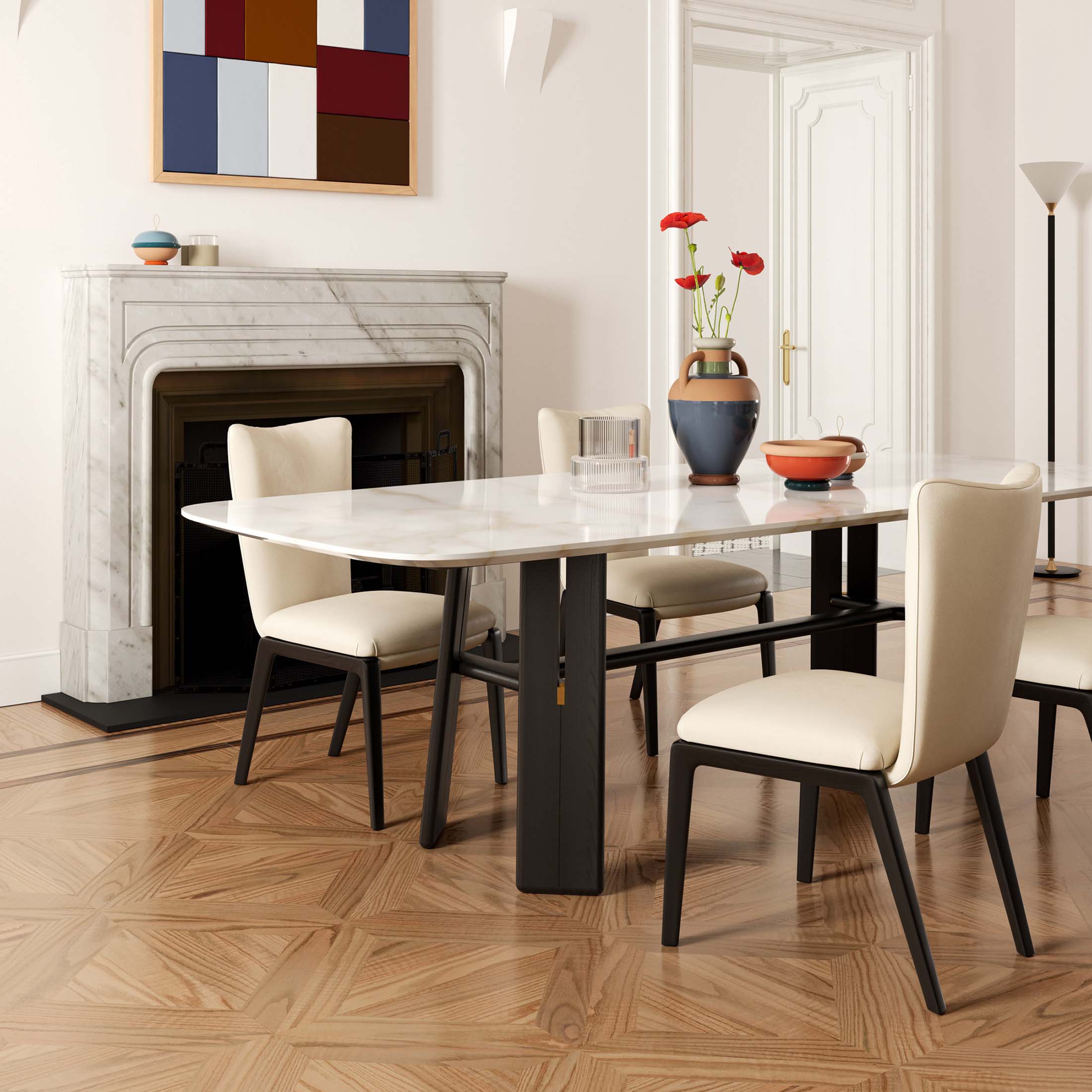 Mobile / DUO Chair, designed by Roberto Lazzeroni for Ceccotti Collezioni
