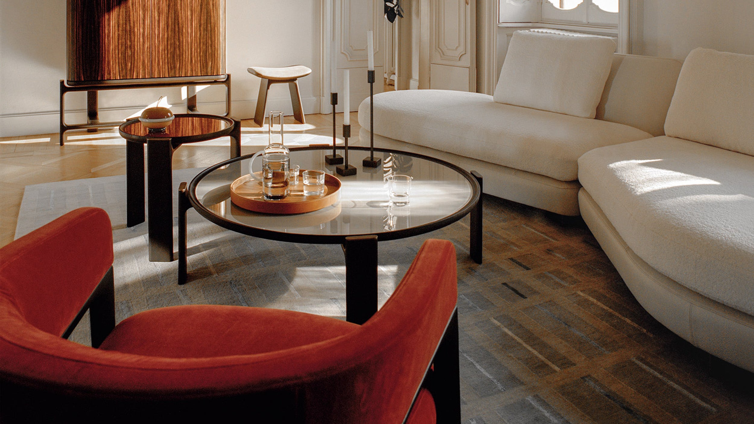 Desktop / DUO Low Table, designed by Roberto Lazzeroni for Ceccotti Collezioni