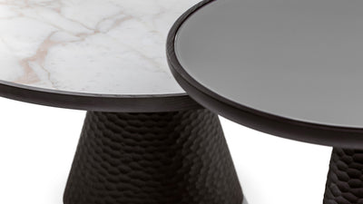 Desktop / DUO Pedestal Table, designed by Roberto Lazzeroni for Ceccotti Collezioni