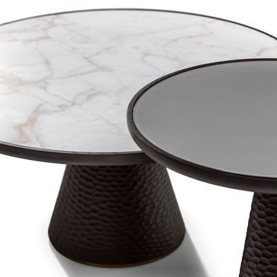 Mobile / DUO Pedestal Table, designed by Roberto Lazzeroni for Ceccotti Collezioni