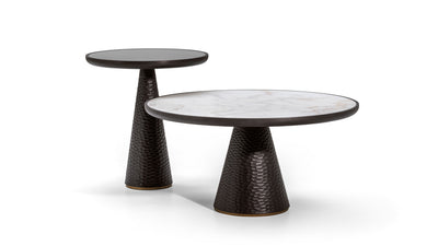 Desktop / DUO Pedestal Table, designed by Roberto Lazzeroni for Ceccotti Collezioni