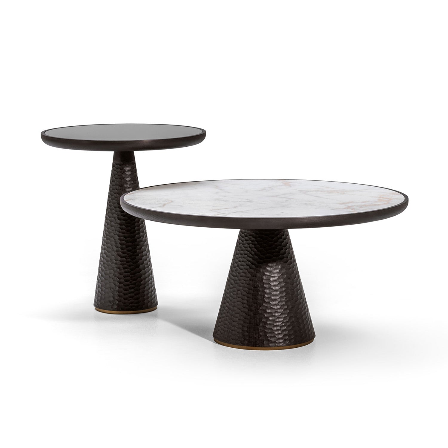 Mobile / DUO Pedestal Table, designed by Roberto Lazzeroni for Ceccotti Collezioni