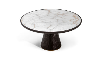 Desktop / DUO Pedestal Table, designed by Roberto Lazzeroni for Ceccotti Collezioni