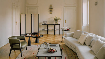Desktop / DUO Screen, designed by Roberto Lazzeroni for Ceccotti Collezioni