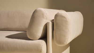 Desktop / Elogio Sofa, designed by Tobia and Afra Scarpa and made by Gubi
