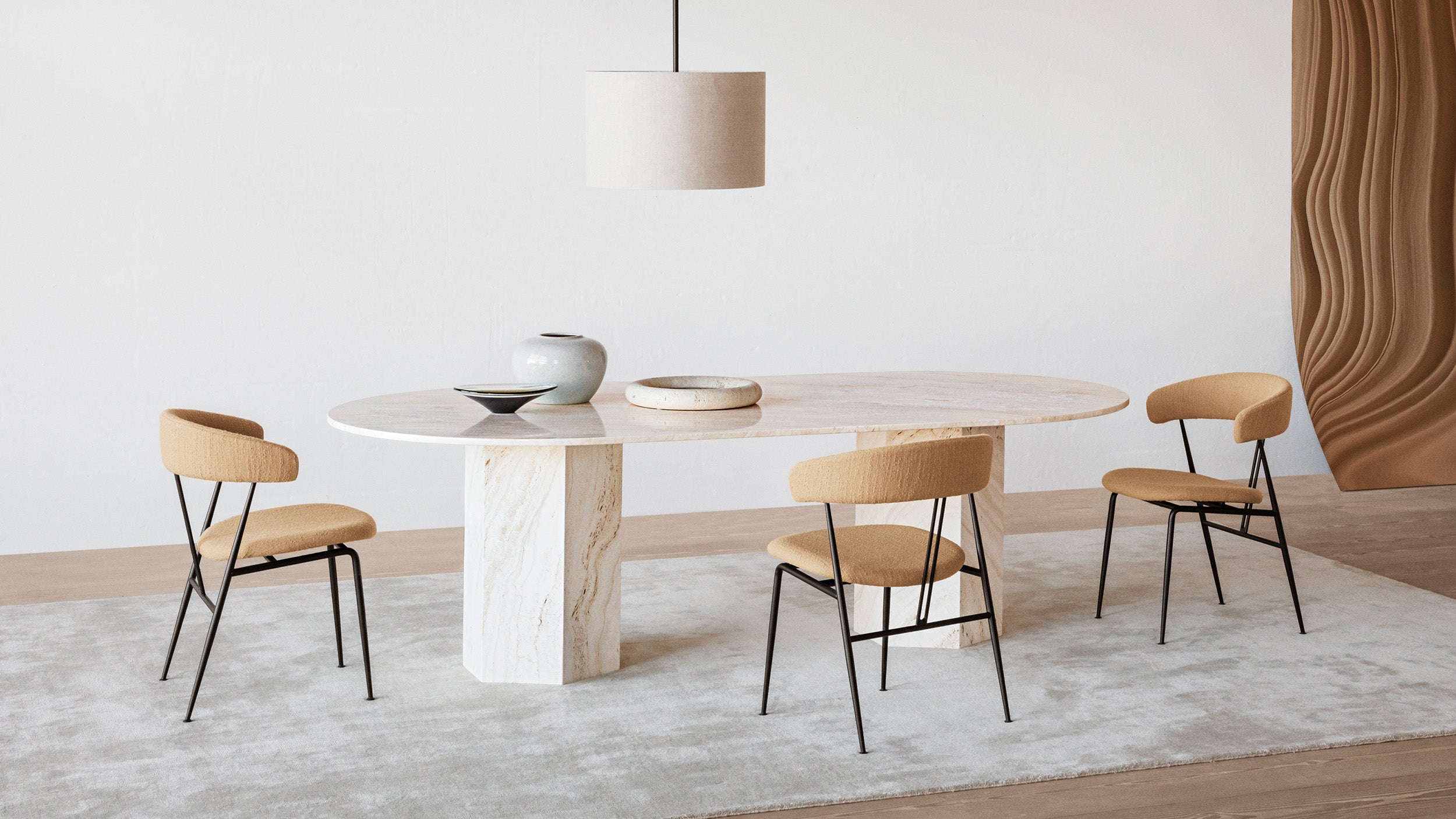 Desktop / Epic Dining Table, designed by GamFratesi for Gubi