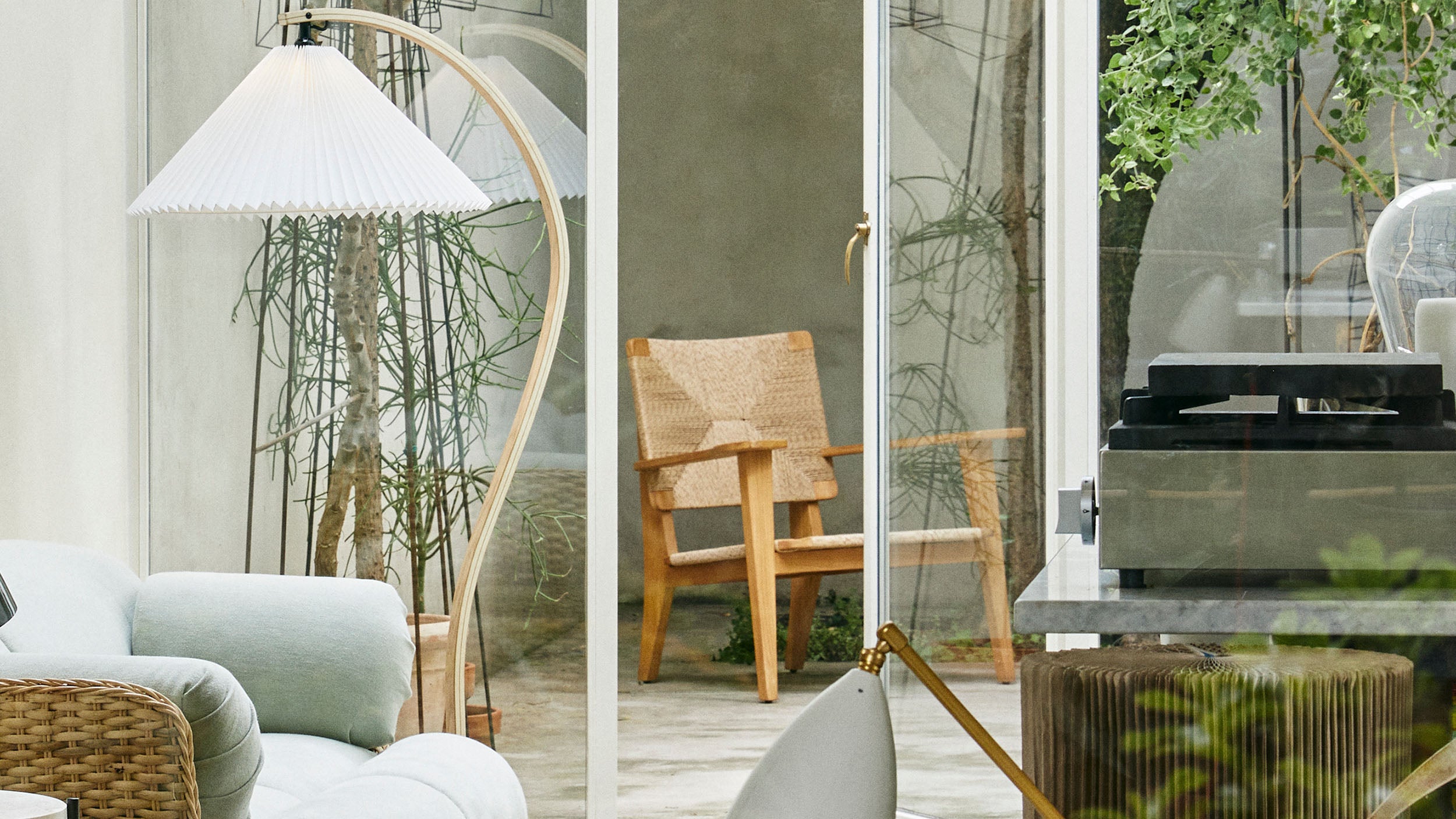Desktop / F-Chair Lounge Chair, designed by Marcel Gascoin and made by Gubi