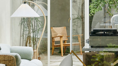 Desktop / F-Chair Lounge Chair, designed by Marcel Gascoin and made by Gubi