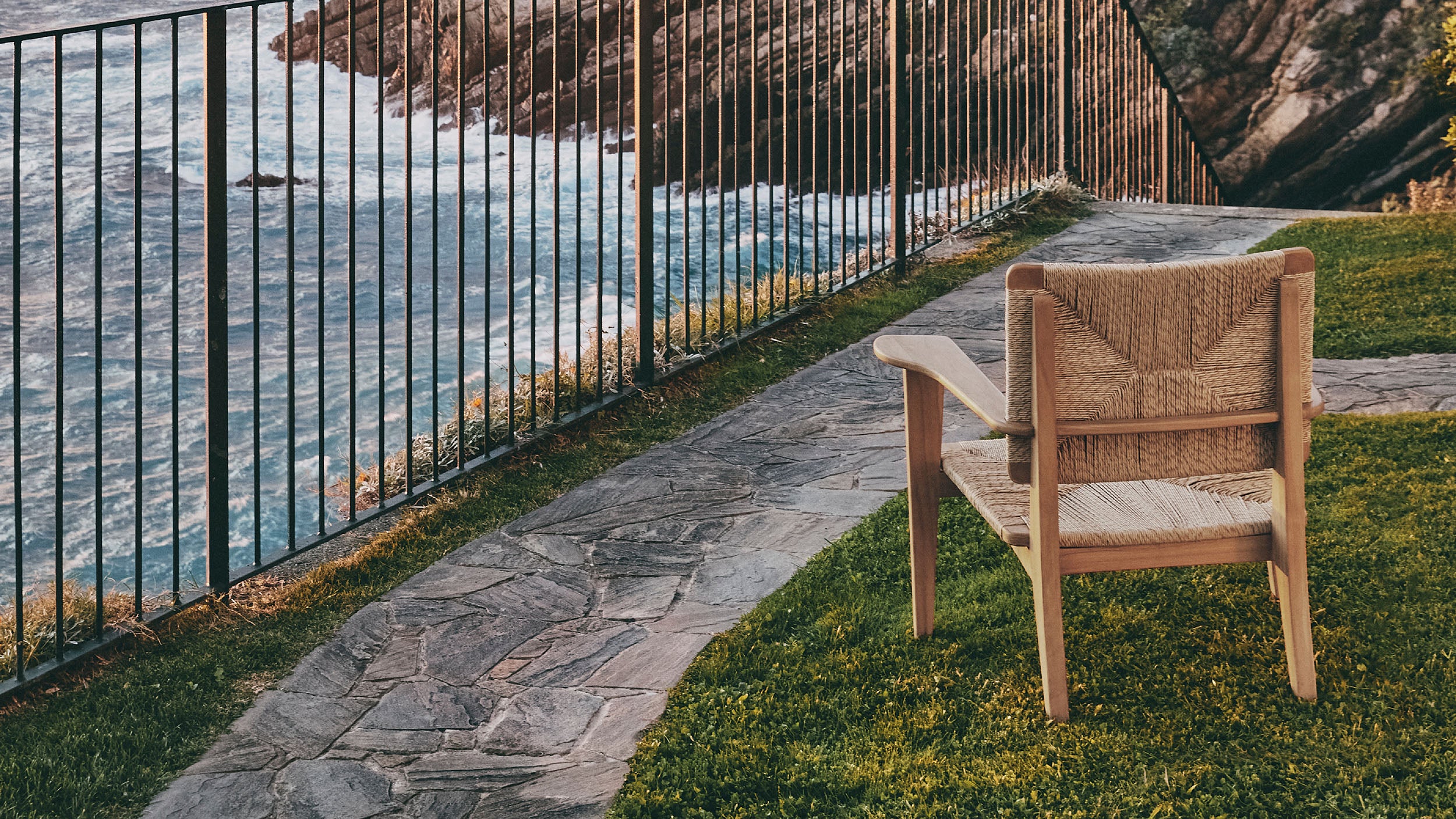 Desktop / F-Chair Lounge Chair, designed by Marcel Gascoin and made by Gubi