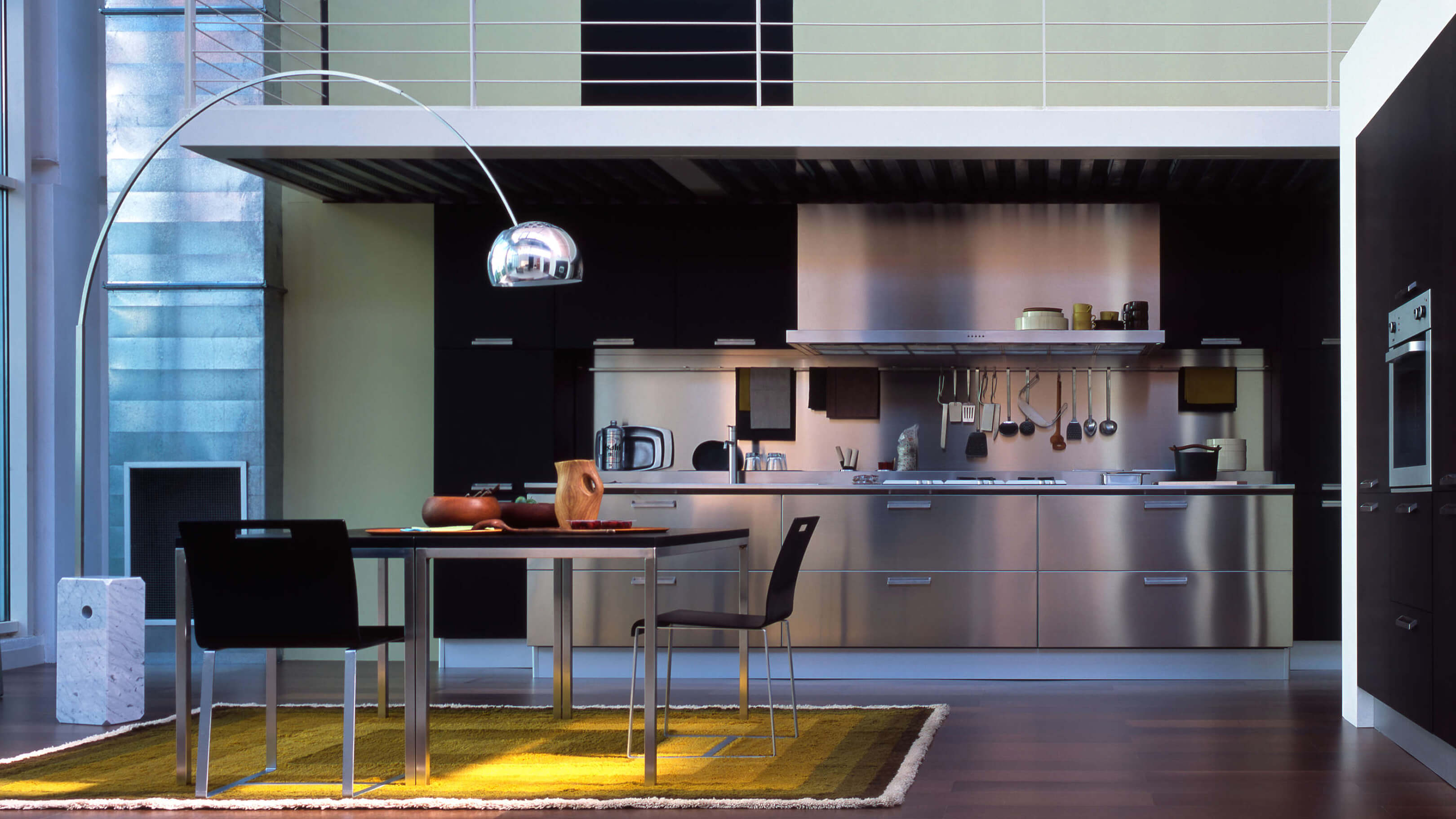 Desktop / BlackMenu / Arco Floor Lamp, designed by Achille Castiglioni