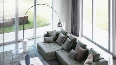 Desktop / BlackMenu / Arco Floor Lamp, designed by Achille Castiglioni