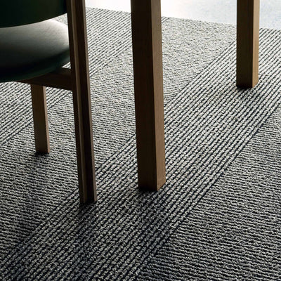 Kasthall Rug Fasad DUO 505 Light Grey-Dark Black