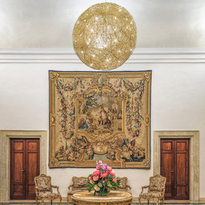 Mobile / Fil de Fer Pendant Lamp, by Catellani & Smith