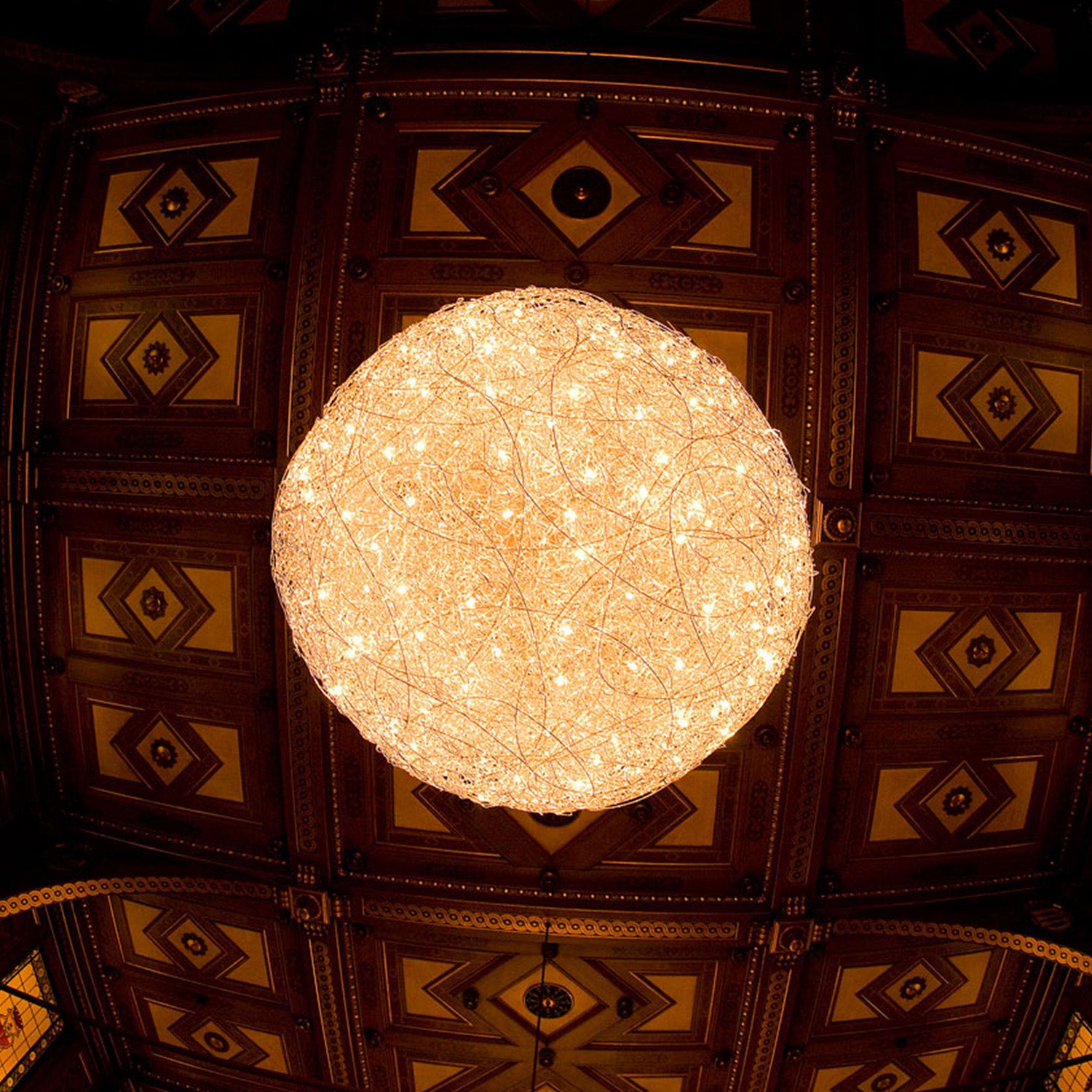 Mobile / Fil de Fer Pendant Lamp, by Catellani & Smith