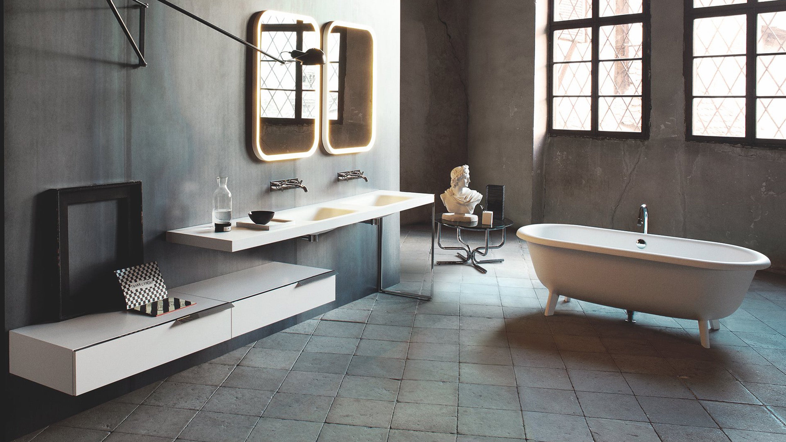 Desktop / Flat X, designed by Benedini Associati for Agape