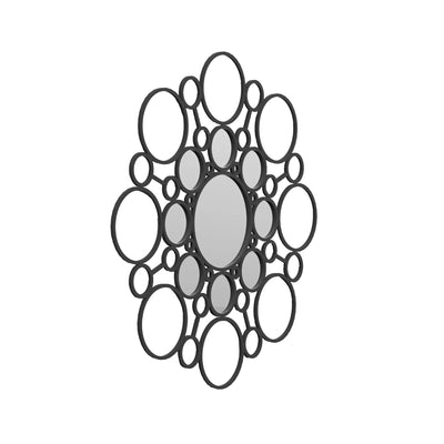 COVO Floret Mirror by Marta Laudani. A metal wall mirror features multiple oval frames arranged in a clustered pattern.