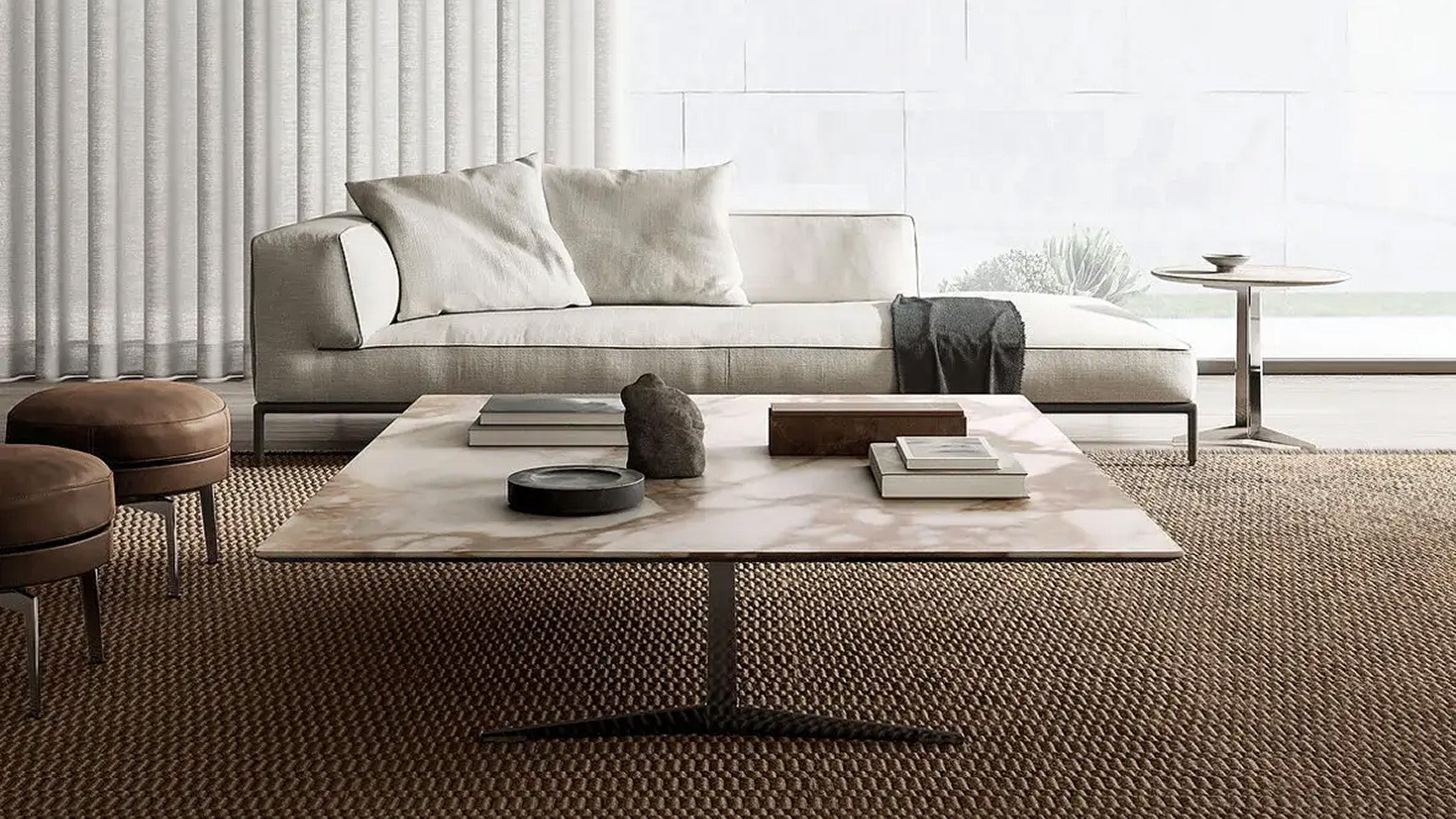 Desktop / Fly Small Tables, designed by Antonio Citterio for Flexform