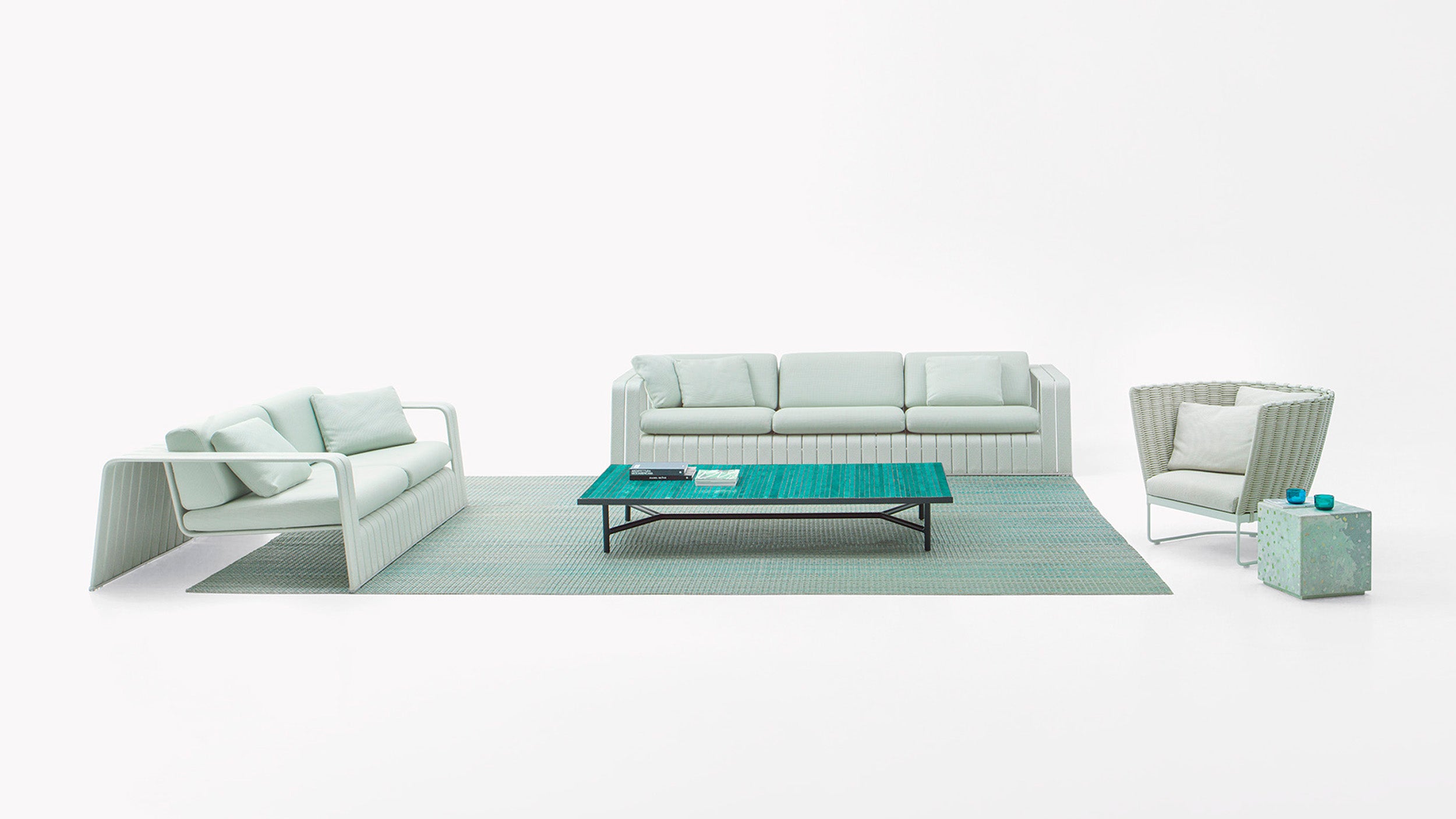Desktop / Frame Outdoor Sofa, designed by Francesco Rota for Paola Lenti