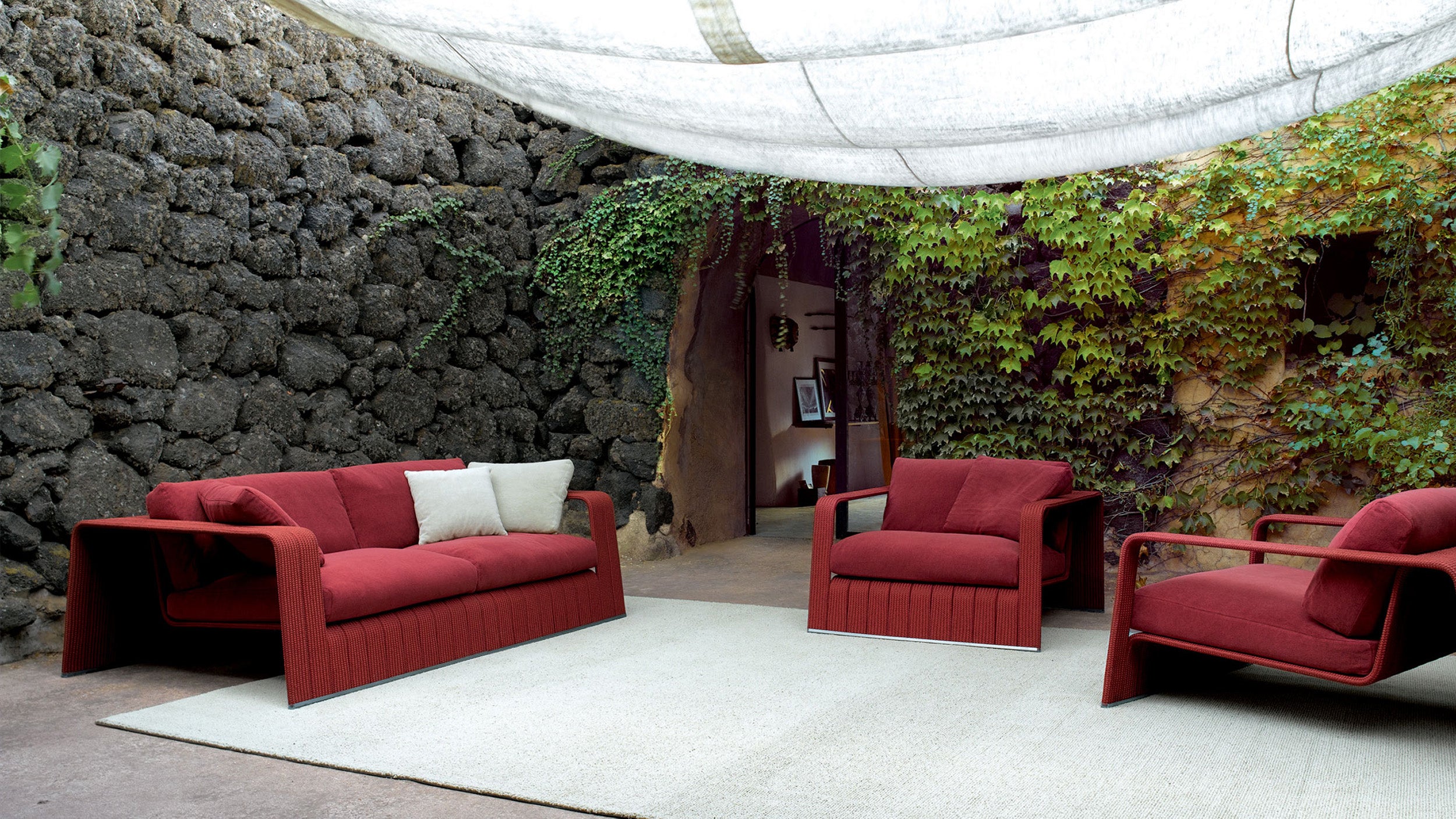 Desktop / Frame Outdoor Sofa, designed by Francesco Rota for Paola Lenti