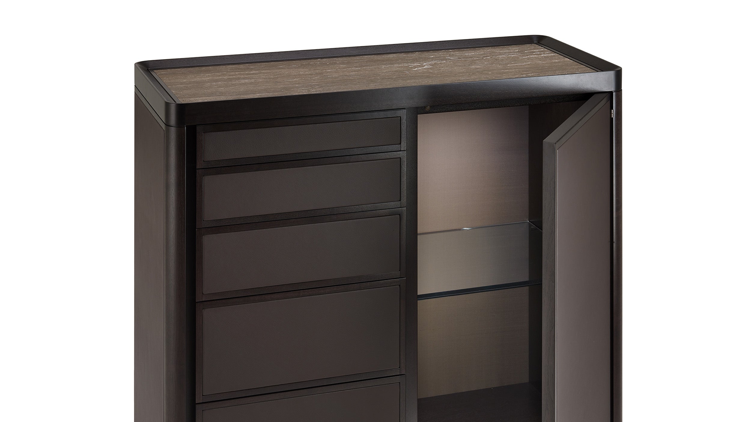 Desktop / Full Cabinet High, designed by Roberto Lazzeroni for Ceccotti Collezioni