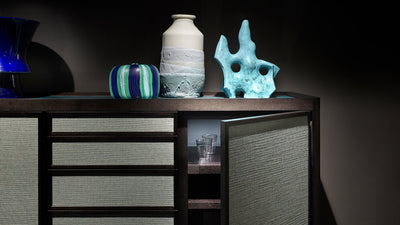 Desktop / Full Cabinet High, designed by Roberto Lazzeroni for Ceccotti Collezioni