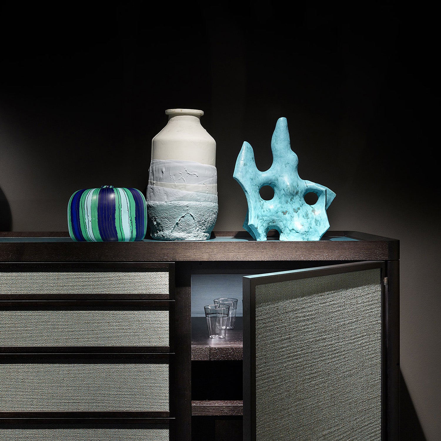 Mobile / Full Cabinet High, designed by Roberto Lazzeroni for Ceccotti Collezioni