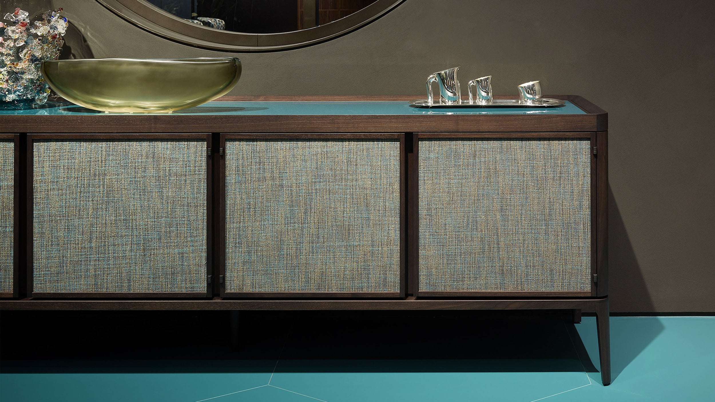 Desktop / Full Cabinet Low, designed by Roberto Lazzeroni for Ceccotti Collezioni