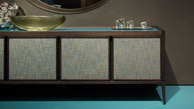 Desktop / Full Cabinet Low, designed by Roberto Lazzeroni for Ceccotti Collezioni