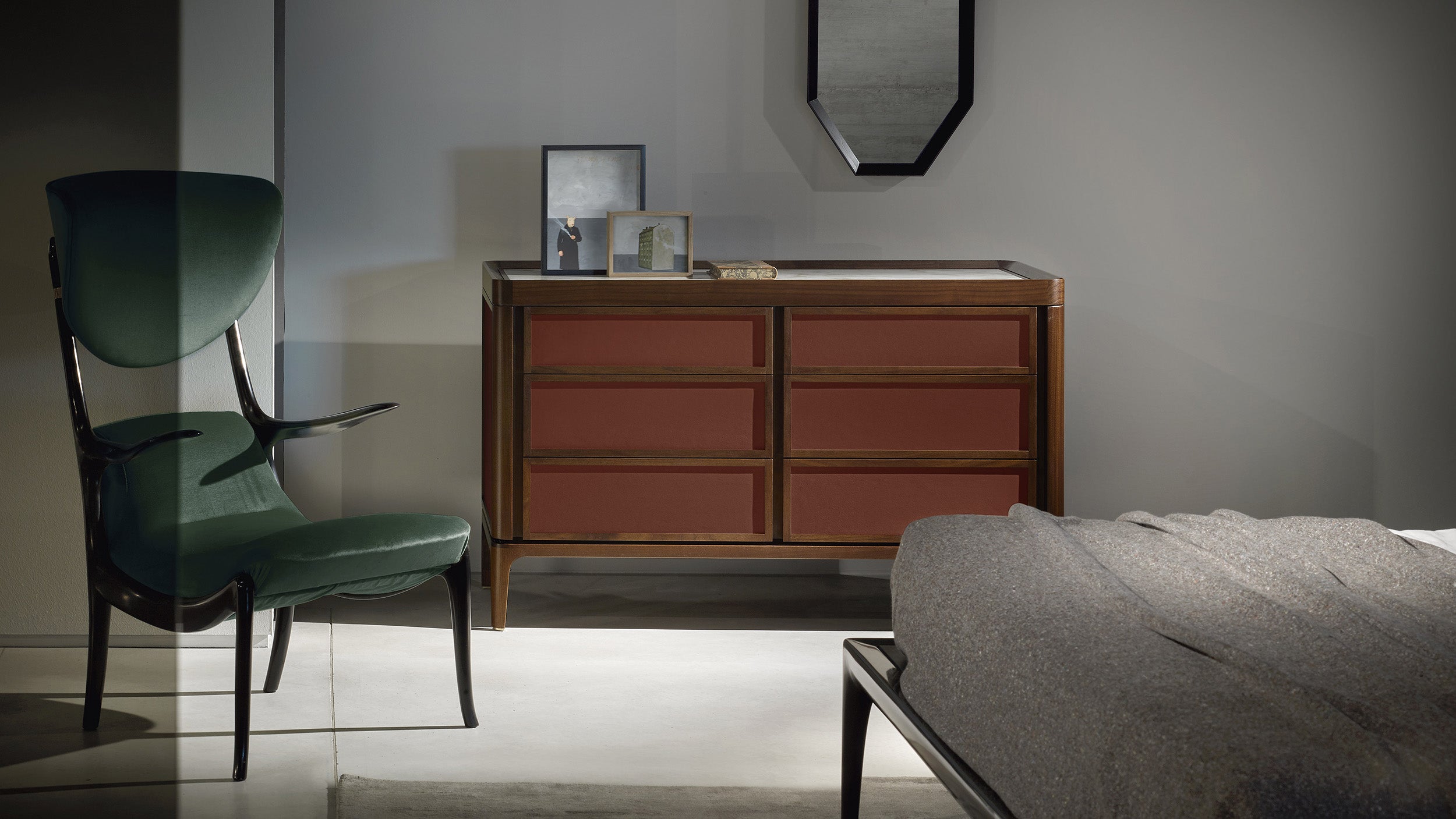 Desktop / Full Chest of Drawers, designed by Roberto Lazzeroni for Ceccotti Collezioni