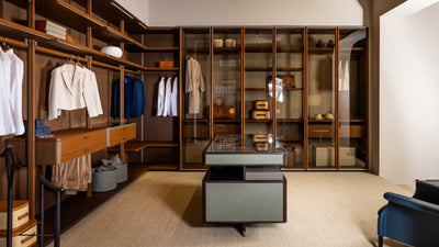 Desktop / Full Island, designed by Roberto Lazzeroni for Ceccotti Collezioni