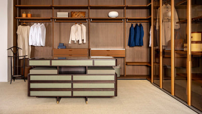 Desktop / Full Island, designed by Roberto Lazzeroni for Ceccotti Collezioni