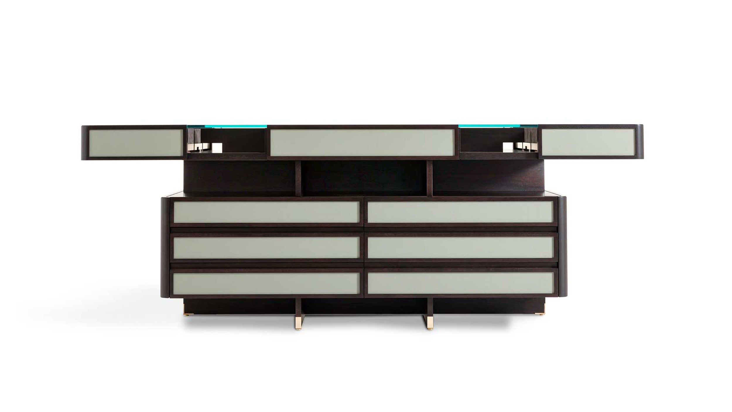 Desktop / Full Island, designed by Roberto Lazzeroni for Ceccotti Collezioni