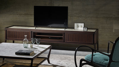 Desktop / Full TV, designed by Roberto Lazzeroni for Ceccotti Collezioni